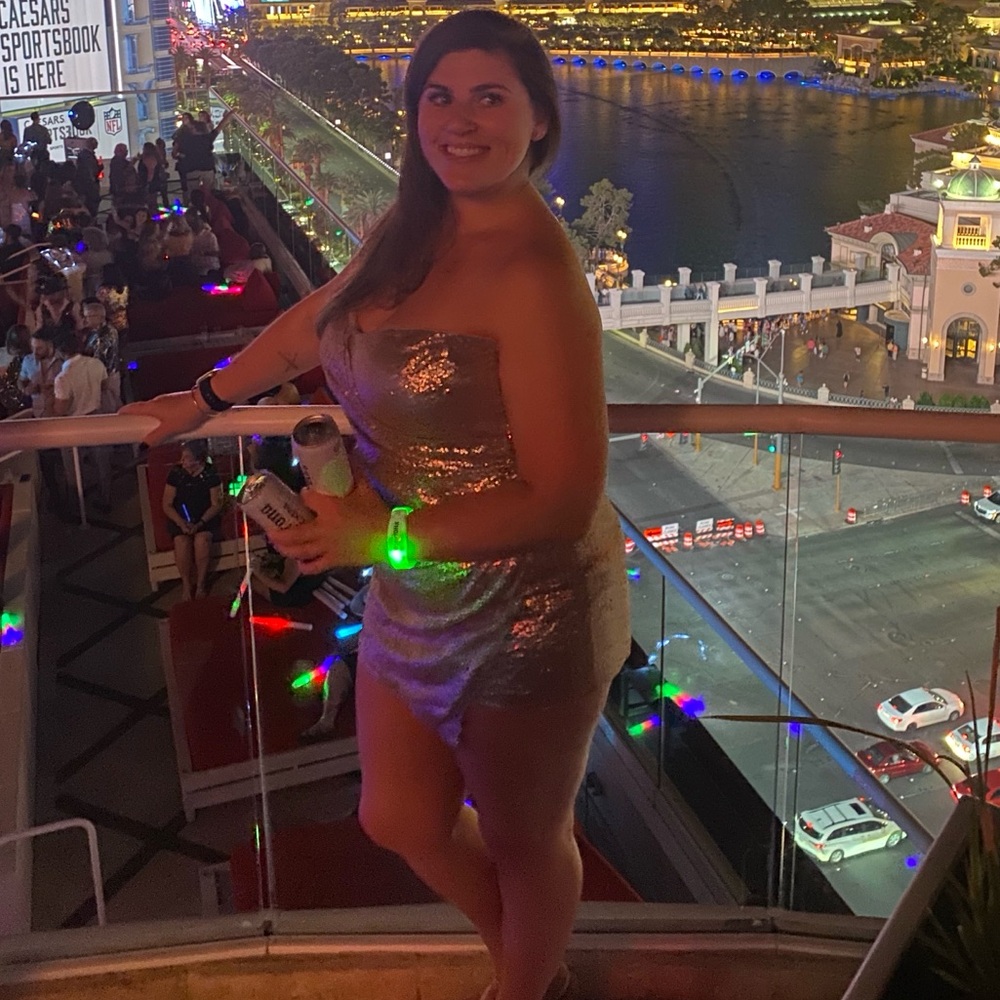 Lulus strapless sequin romper - Picture 5 of 5